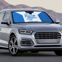 Hellas Basketball Custom Auto Sun Shade Go Greece White Version - Wonder Print Shop
