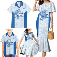 Hellas Basketball Custom Family Matching Mermaid Dress and Hawaiian Shirt Go Greece White Version - Wonder Print Shop