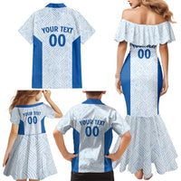 Hellas Basketball Custom Family Matching Mermaid Dress and Hawaiian Shirt Go Greece White Version - Wonder Print Shop