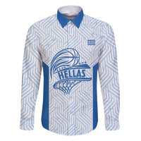 Hellas Basketball Custom Family Matching Puletasi and Hawaiian Shirt Go Greece White Version - Wonder Print Shop