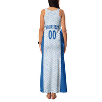 Hellas Basketball Custom Family Matching Tank Maxi Dress and Hawaiian Shirt Go Greece White Version - Wonder Print Shop