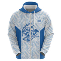 Hellas Basketball Custom Hoodie Go Greece White Version - Wonder Print Shop