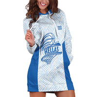 Hellas Basketball Custom Hoodie Dress Go Greece White Version - Wonder Print Shop