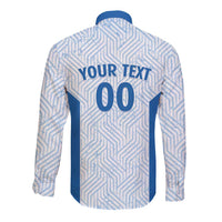 Hellas Basketball Custom Long Sleeve Button Shirt Go Greece White Version - Wonder Print Shop