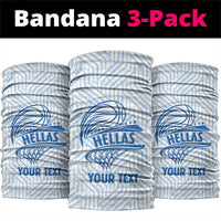 Hellas Basketball Custom Neck Gaiter Go Greece White Version - Wonder Print Shop