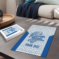 Hellas Basketball Custom Puzzle Go Greece White Version - Wonder Print Shop