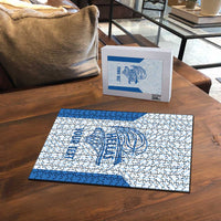 Hellas Basketball Custom Puzzle Go Greece White Version - Wonder Print Shop