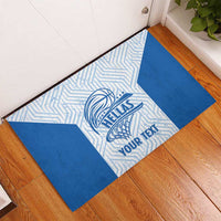 Hellas Basketball Custom Rubber Doormat Go Greece White Version - Wonder Print Shop