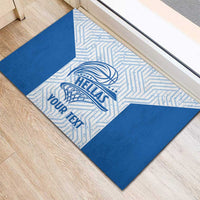 Hellas Basketball Custom Rubber Doormat Go Greece White Version - Wonder Print Shop