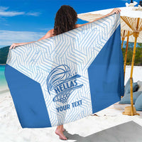 Hellas Basketball Custom Sarong Go Greece White Version - Wonder Print Shop
