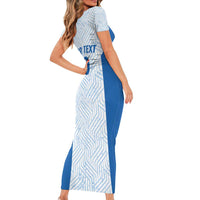 Hellas Basketball Custom Short Sleeve Bodycon Dress Go Greece White Version - Wonder Print Shop