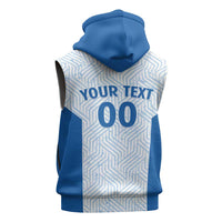 Hellas Basketball Custom Sleeveless Zip Hoodie Go Greece White Version - Wonder Print Shop