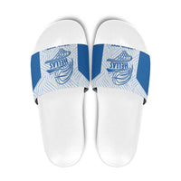 Hellas Basketball Custom Slide Sandals Go Greece White Version - Wonder Print Shop
