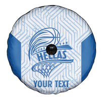 Hellas Basketball Custom Spare Tire Cover Go Greece White Version - Wonder Print Shop