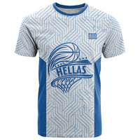 Hellas Basketball Custom T Shirt Go Greece White Version - Wonder Print Shop