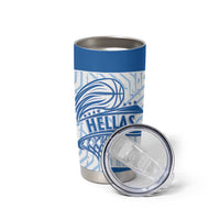 Hellas Basketball Custom Tumbler Cup Go Greece White Version - Wonder Print Shop