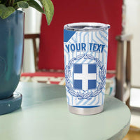Hellas Basketball Custom Tumbler Cup Go Greece White Version - Wonder Print Shop