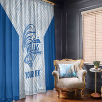 Hellas Basketball Custom Window Curtain Go Greece White Version - Wonder Print Shop