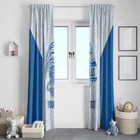Hellas Basketball Custom Window Curtain Go Greece White Version - Wonder Print Shop