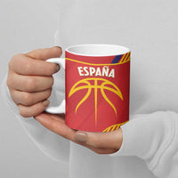 Spain Basketball Custom Ceramic Mug La Roja Go Champions - Wonder Print Shop