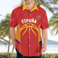 Spain Basketball Custom Hawaiian Shirt La Roja Go Champions - Wonder Print Shop