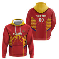 Spain Basketball Custom Hoodie La Roja Go Champions - Wonder Print Shop
