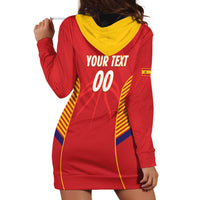 Spain Basketball Custom Hoodie Dress La Roja Go Champions - Wonder Print Shop