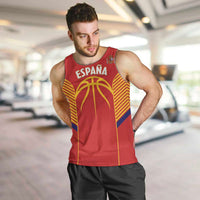 Spain Basketball Custom Men Tank Top La Roja Go Champions - Wonder Print Shop