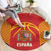 Spain Basketball Round Carpet La Roja Go Champions - Wonder Print Shop