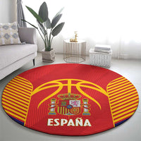 Spain Basketball Round Carpet La Roja Go Champions - Wonder Print Shop