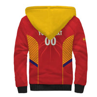 Spain Basketball Custom Sherpa Hoodie La Roja Go Champions - Wonder Print Shop