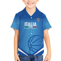 Italy Basketball Custom Family Matching Off Shoulder Maxi Dress and Hawaiian Shirt Gli Azzurri Go Champions - Wonder Print Shop