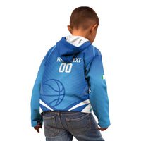 Italy Basketball Custom Kid Hoodie Gli Azzurri Go Champions - Wonder Print Shop