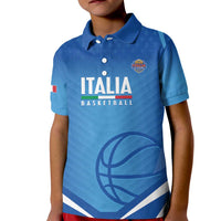 Italy Basketball Custom Kid Polo Shirt Gli Azzurri Go Champions - Wonder Print Shop