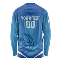 Italy Basketball Custom Long Sleeve Shirt Gli Azzurri Go Champions - Wonder Print Shop