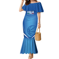 Italy Basketball Custom Mermaid Dress Gli Azzurri Go Champions - Wonder Print Shop