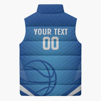 Italy Basketball Custom Sleeveless Puffer Jacket Gli Azzurri Go Champions - Wonder Print Shop