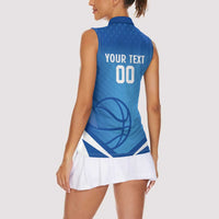 Italy Basketball Custom Women Sleeveless Polo Shirt Gli Azzurri Go Champions - Wonder Print Shop