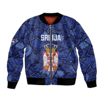 Serbia Basketball Custom Bomber Jacket Srbija Go Champions - Wonder Print Shop