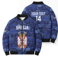 Serbia Basketball Custom Bomber Puffer Jacket Srbija Go Champions - Wonder Print Shop