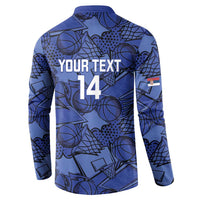 Serbia Basketball Custom Button Sweatshirt Srbija Go Champions - Wonder Print Shop