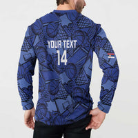 Serbia Basketball Custom Button Sweatshirt Srbija Go Champions - Wonder Print Shop