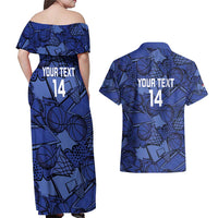 Serbia Basketball Custom Couples Matching Off Shoulder Maxi Dress and Hawaiian Shirt Srbija Go Champions - Wonder Print Shop