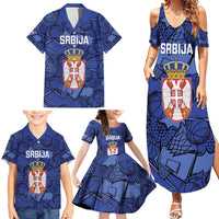 Serbia Basketball Custom Family Matching Summer Maxi Dress and Hawaiian Shirt Srbija Go Champions - Wonder Print Shop