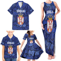 Serbia Basketball Custom Family Matching Tank Maxi Dress and Hawaiian Shirt Srbija Go Champions - Wonder Print Shop