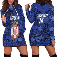 Serbia Basketball Custom Hoodie Dress Srbija Go Champions - Wonder Print Shop