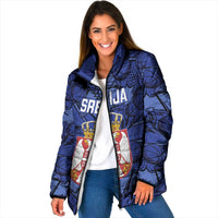 Serbia Basketball Custom Padded Jacket Srbija Go Champions - Wonder Print Shop