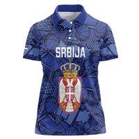 Serbia Basketball Custom Women Polo Shirt Srbija Go Champions - Wonder Print Shop