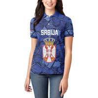 Serbia Basketball Custom Women Polo Shirt Srbija Go Champions - Wonder Print Shop