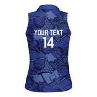 Serbia Basketball Custom Women Sleeveless Polo Shirt Srbija Go Champions - Wonder Print Shop